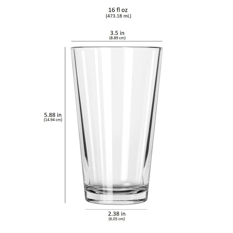 Libbey Bar Essentials Tumbler Glasses, 16-ounce, Set of 6, 3 of 8