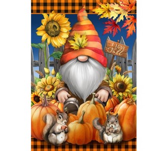 Briarwood Lane Fall House Flag 40x28 For Outdoor Gnome and Pumpkins For Fall House Flag - 1 of 4