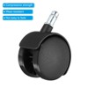 Unique Bargains Nylon Furniture Replacement 360 Degree Circlip Swivel Stem Casters with Brake - 4 of 4