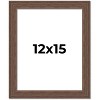 PosterPalooza | 12x15 Wide Barnwood Picture Frame, UV Acrylic, 6 Finishes - Grey, Brown, White, and Black - 2 of 4