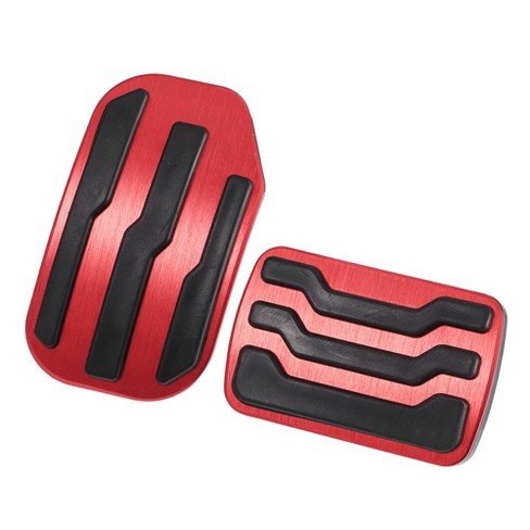 Unique Bargains Aluminum Alloy Gas Brake Foot Pedals Cover for Ford F-150 2015-2020 - Red