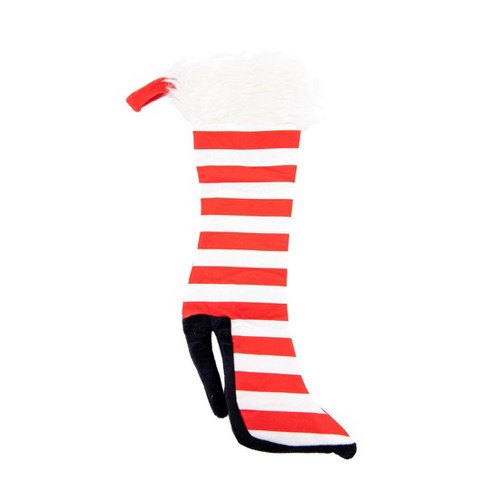 White and Red Striped Stockings