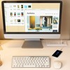 Vynxaria White Computer Desk with 4-in-1 Socket & Ample Storage ?¡§C Modern Workspace Solution - 3 of 4