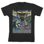 Batman Joker Versus Batman Classic Game Men's Black T-shirt Toddler Boy to Youth Boy