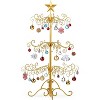 VINGLI 3ft Wrought Iron Christmas Display Tree, 3-Tier Metal Stand, 80 Tips for Gift & Ornament, Indoor Outdoor Decor - 2 of 4