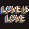 Adult Design By Humans Retro Love Is Love Pride By DudleyjazT-Shirt - 2 of 2