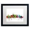 Trademark Fine Art-Michael Tompsett 'Boston Massachusetts Skyline' Matted Framed Art - 2 of 4