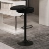 KTMBDW Modern Bar Stools Set of 2, Adjustable Linen Upholstered Swivel Bar Stools, Bar Chairs with Hidden Storage for Kitchen Island - 3 of 4