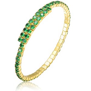 Guili Cubic Zirconia Tennis Bracelet Featuring Sparkling Clear Stones for a Classic, Elegant, and Timeless Jewelry Accent Piece - 1 of 3
