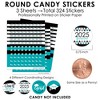 Big Dot of Happiness Teal Grad - Best is Yet to Come - 2025 Turquoise Graduation Party Small Round Candy Stickers - Party Favor Labels - 324 Count - 3 of 4