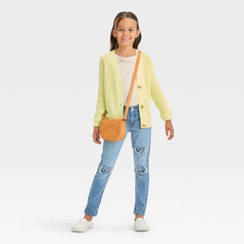 Girls&#39; Button-Front Cardigan - Cat &#38; Jack&#8482;, 4 of 10