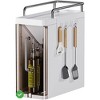 Garveetools 2/3-Tier Narrow Kitchen Spice Rack Seasoning Organizer w/Dustproof Doors & Hooks - 4 of 4