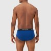 Hanes Premium Men's 3pk Comfort Flex Fit Total Support Pouch Briefs - Gray/Blue/Black - 4 of 4