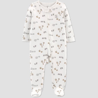 Image of Carter's Just One You® Baby Safari Interlock Sleep N' Play - Beige 3M