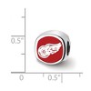 Black Bow Jewelry Sterling Silver Detroit Red Wings NHL Bead Charm - 4 of 4