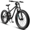 A26309 26 inch Mountain Bike,Full-Suspension 21 Speeds Drivetrain with Disc-Brake MTB Bicycle, 26*4" Fat tire Bike for Men - 2 of 4