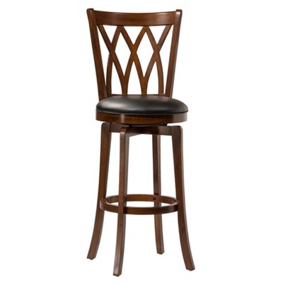 30" Mansfield Swivel Height Barstool Black - Hillsdale Furniture