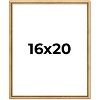 PosterPalooza | Classic Modern Gold Picture Frame - UV Acrylic, Foam Board Backing, Hanging Hardware - 2 of 4