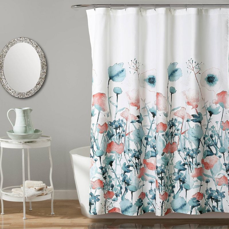 Zuri Flora Shower Curtain - Lush Décor, 1 of 10