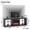 Bestier 63” Fireplace TV Stand for TVs up to 70", LED Gaming Entertainment Center TV Console with 18" Fireplace & Storage Shelves for Living Room - 4 of 4