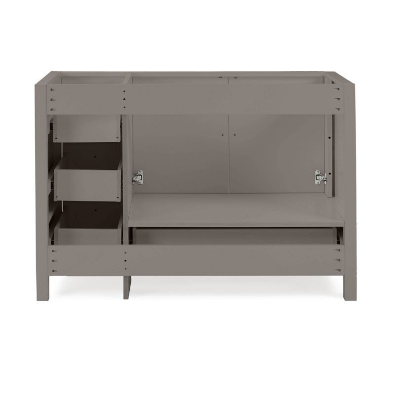 48&#34; Williamsburg Vanity Cabinet Gray - Alaterre Furniture, 5 of 8