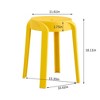Okak 6 Pack Plastic Dining Stools Nesting Stools, Portable Bar Stool, Indoor Outdoor Flexible Seating Chairs for Classroom Office Home - 2 of 4