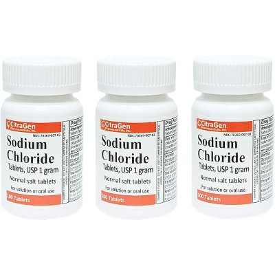 Westminster Pharmaceuticals Sodium Chloride USP Salt Supplement Tablets – 100 Ct