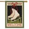 Briarwood Lane Winter Ice Skates House Flag Primitive Welcome 28" - 2 of 4