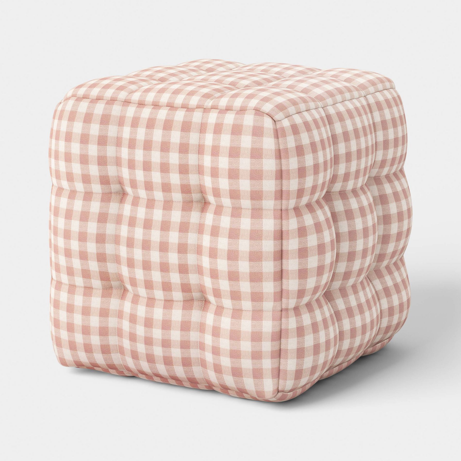 Tufted Gingham Ottoman - Room Essentials™