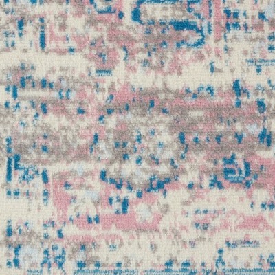 Handmade Ivory Medallion Rectangular Synthetic Rug