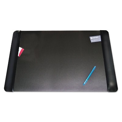 Artistic Executive Desk Pad with Leather-Like Side Panels 36 x 20 Black 413861
