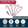 JOYFY 12 PCS 28" Christmas Candy Cane Pathway Markers, Christmas Pathway Lights with 120 Lights for Indoor and Outdoor Christmas Decorations - 4 of 4