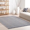Home Conservatory Dainty Diamond Handwoven Cotton Indoor Area Rug - 2 of 4