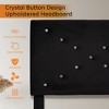 Mshliw Black Modern Bed Frame with Upholstered Headboard & Wooden Slats – No Box Spring Needed, Easy Assembly - 3 of 4