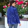 Anna-Kaci Women's Glitter Long Sleeve Open Front Sparkle Party Blazer Jacket - 2 of 4