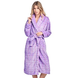 Casual Nights Women's Fleece Long Sleeve Plush Robe - 1 of 4