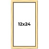 PosterPalooza | Panoramic Simple Gold Picture Frame - UV Acrylic, Foam Board Backing, Hanging Hardware - 2 of 4