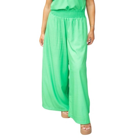 Women's Smocked Waist Pull-On Pant - MICHELLE MCDOWELL - image 1 of 2