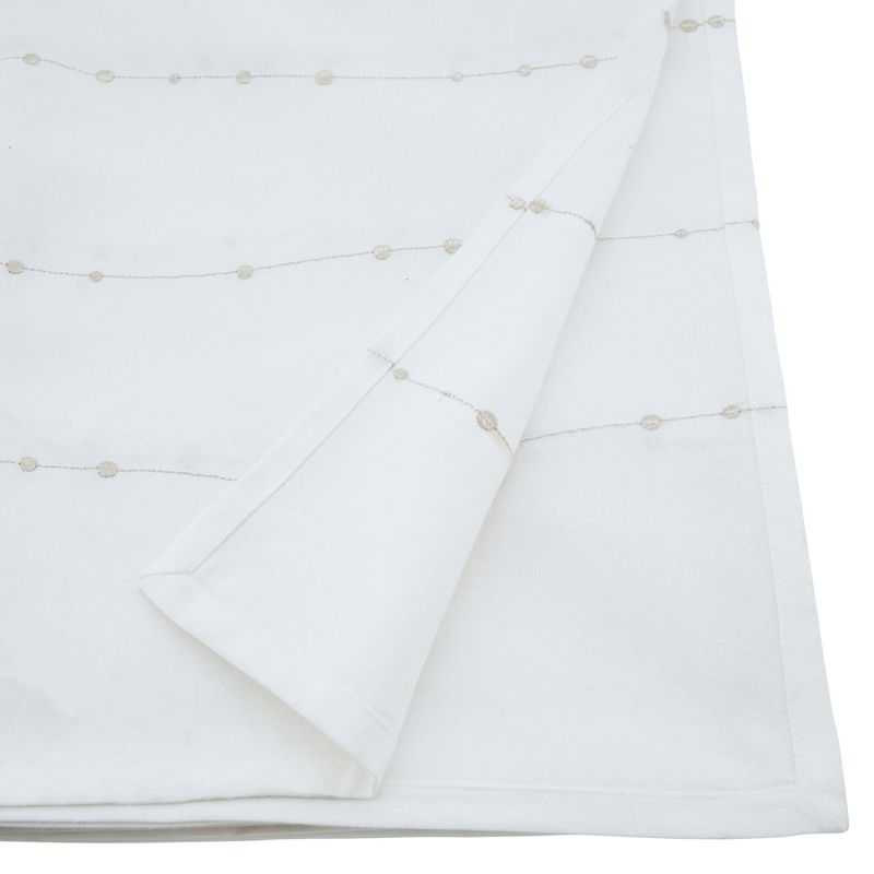 Saro Lifestyle Embroidered Design Cotton Tablecloth, 2 of 5