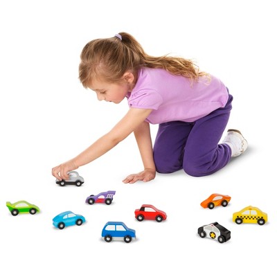 wooden car set