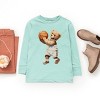 The Juniper Shop Watercolor Basketball Bear Youth Long Sleeve Tee - 3 of 4