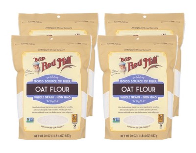 Bob's Red Mill Whole Grain Oat Flour - Case Of 4/20 Oz : Target