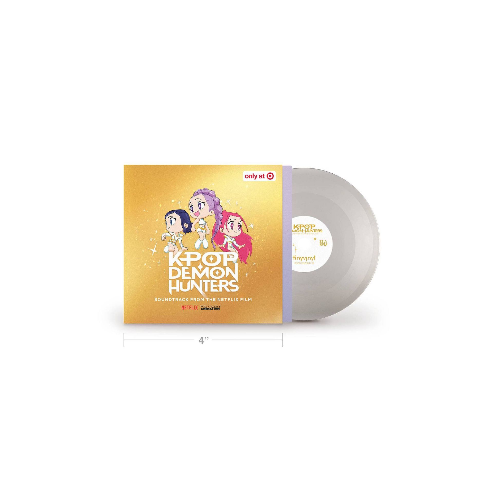 KPOP-Demon Hunters Tiny Vinyl Edition - Golden/Your Idol (Target Exclusive, vinyl 4 inch)