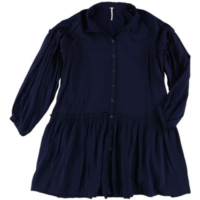 Free People Womens Shirt Drop Waist Dress