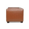 Goyette Contemporary Faux Leather Club Chair: Refined Tuxedo, Birch Wood - Christopher Knight Home - 3 of 4