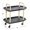 Storied Home Modern Tiered Trolley - 2 of 4
