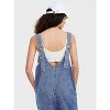 EXLURA Womens High Roller Denim Bib Jumpsuits Casual Loose Overalls Baggy Jeans Romper with Pockets Outfits - 3 of 4