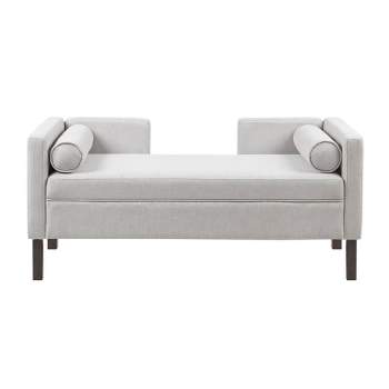 Blakely Upholstered Accent Bench Gray - Madison Park