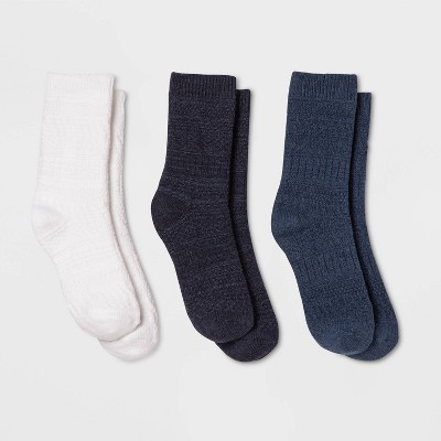 Women's 3pk Textured Crew Socks - Universal Thread™ 4-10 : Target