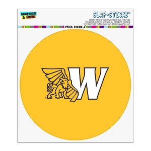 Missouri Western State University Primary Logo Automotive Car Window Locker Circle Bumper Sticker - 1 of 4